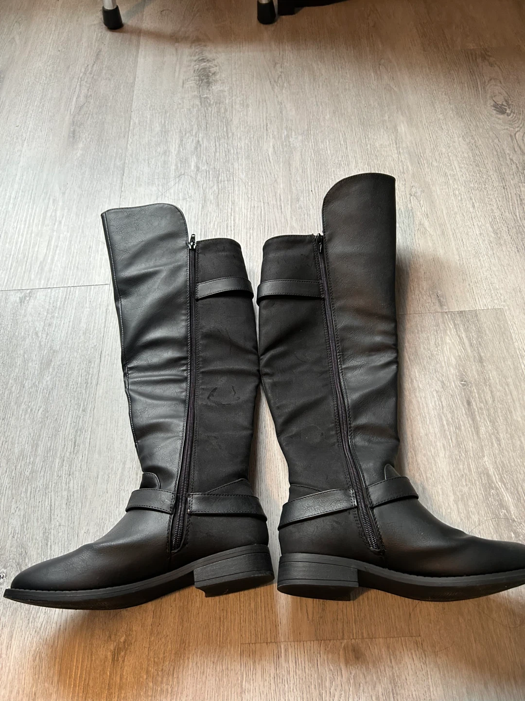Black Knee-High Boots