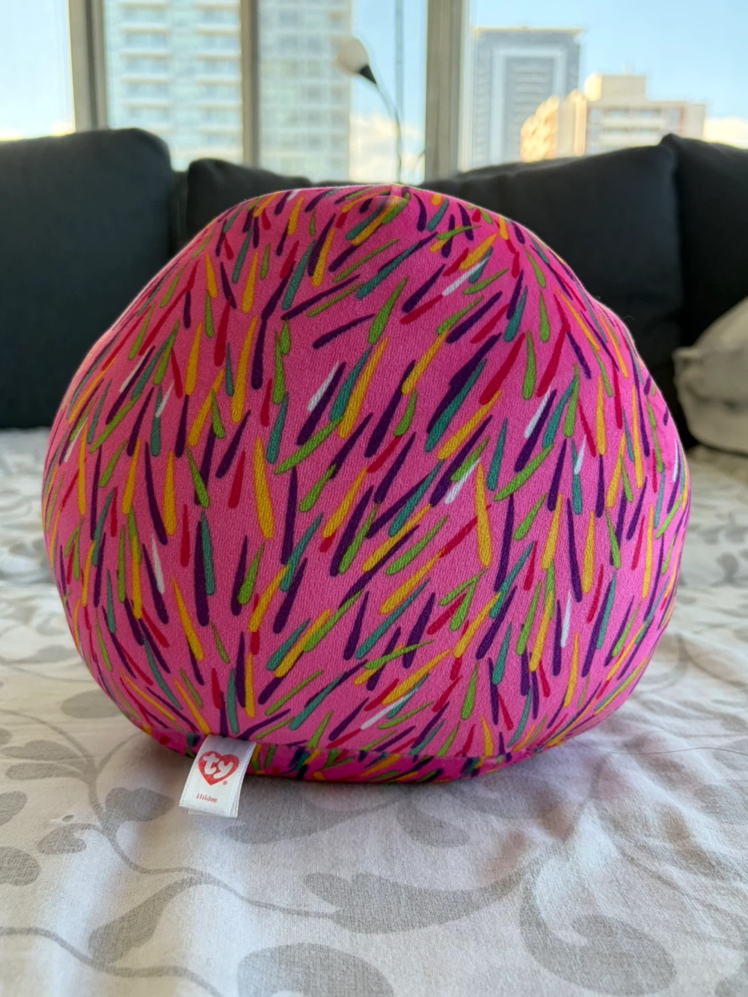 ty Hildee Multicolored Hedgehog Squish-a-Boo Plush Toy - photo 3