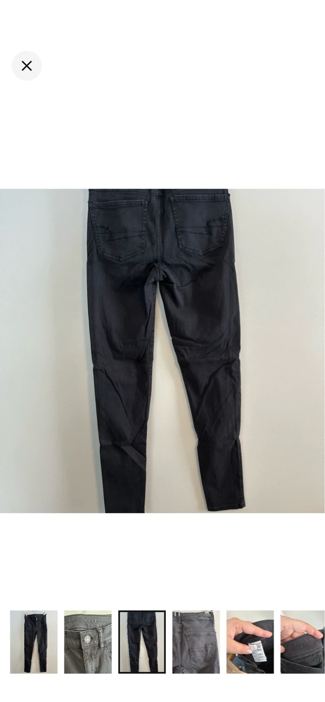 American Eagle Black Skinny Jeans Size 0 - photo 3