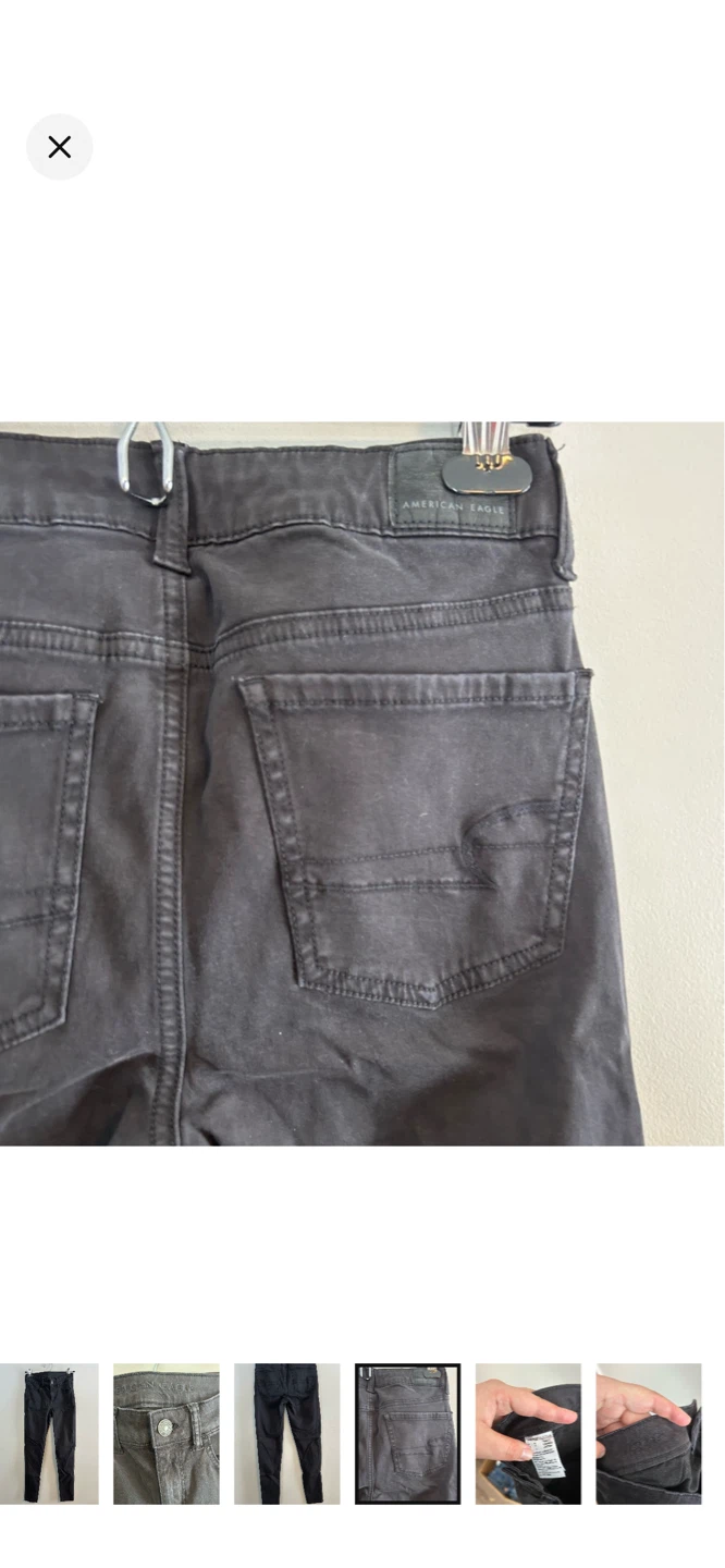 American Eagle Black Skinny Jeans Size 0 - photo 4