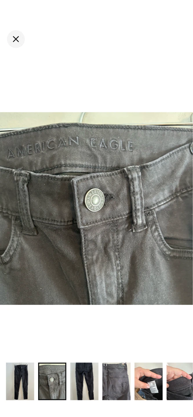 American Eagle Black Skinny Jeans Size 0 - photo 2