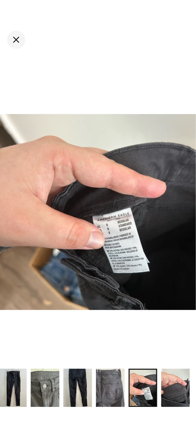 American Eagle Black Skinny Jeans Size 0 - photo 5