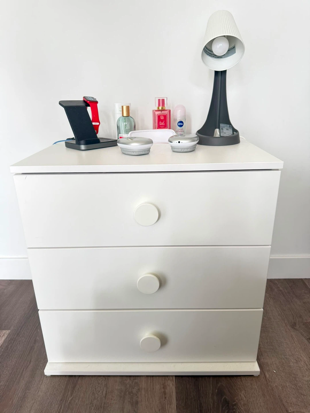 White 3-Drawer Chest