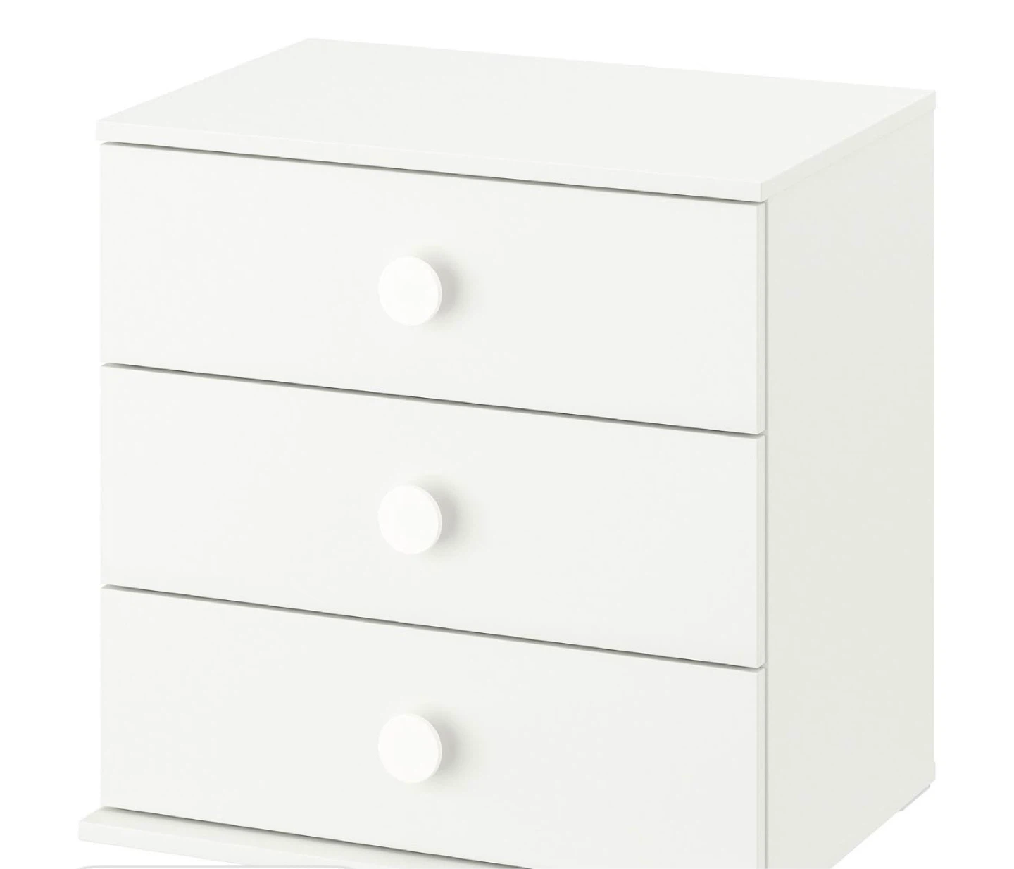 White 3-Drawer Chest - photo 2