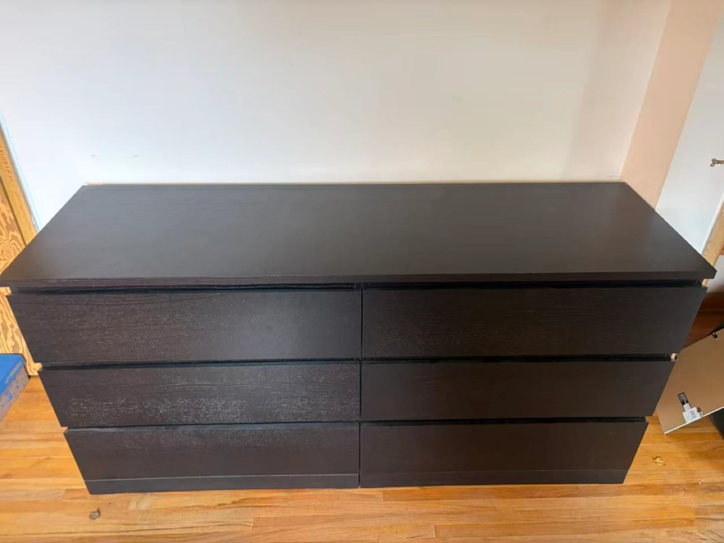 IKEA MALM long dresser black brown