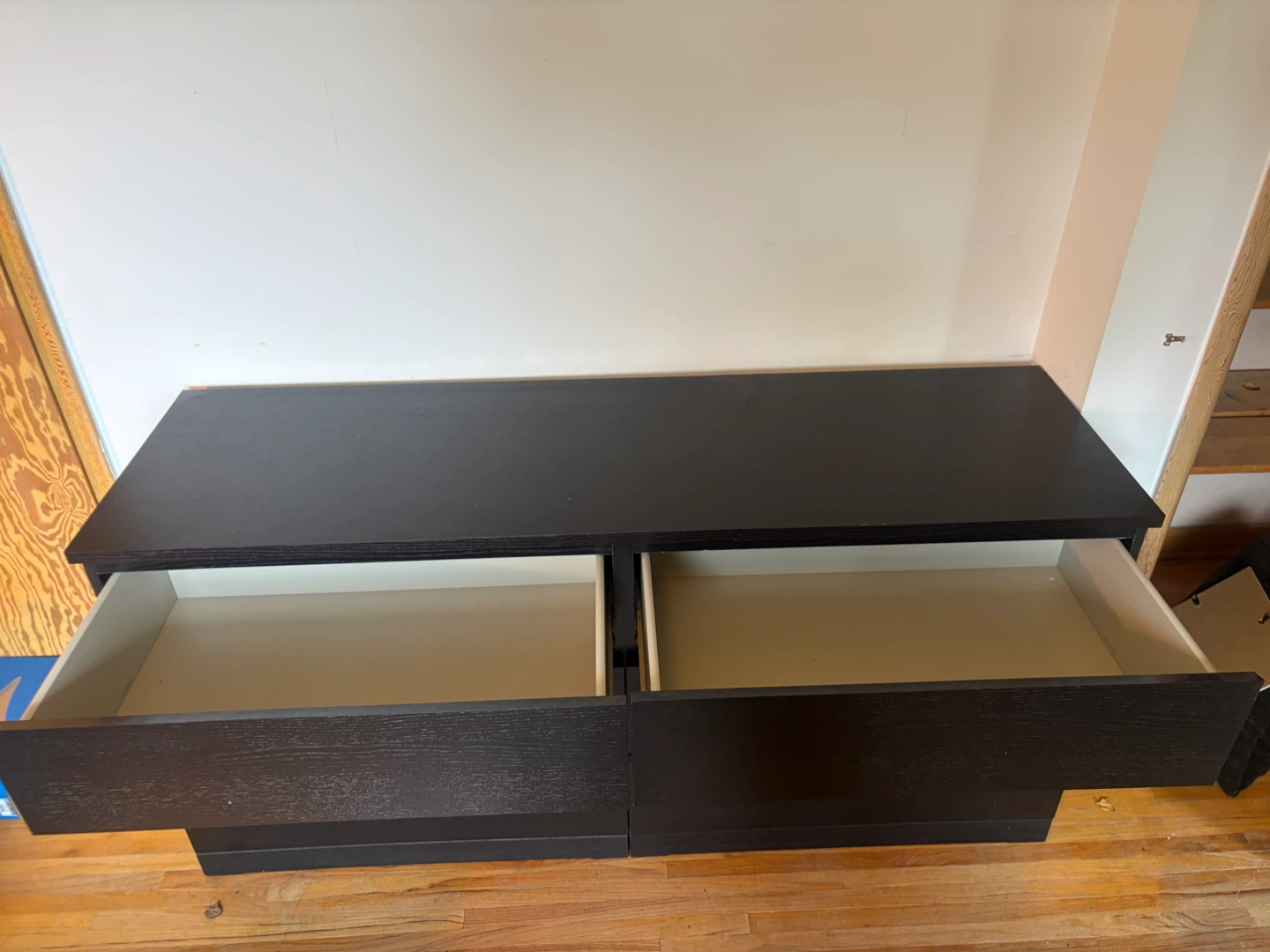 IKEA MALM long dresser black brown - photo 2