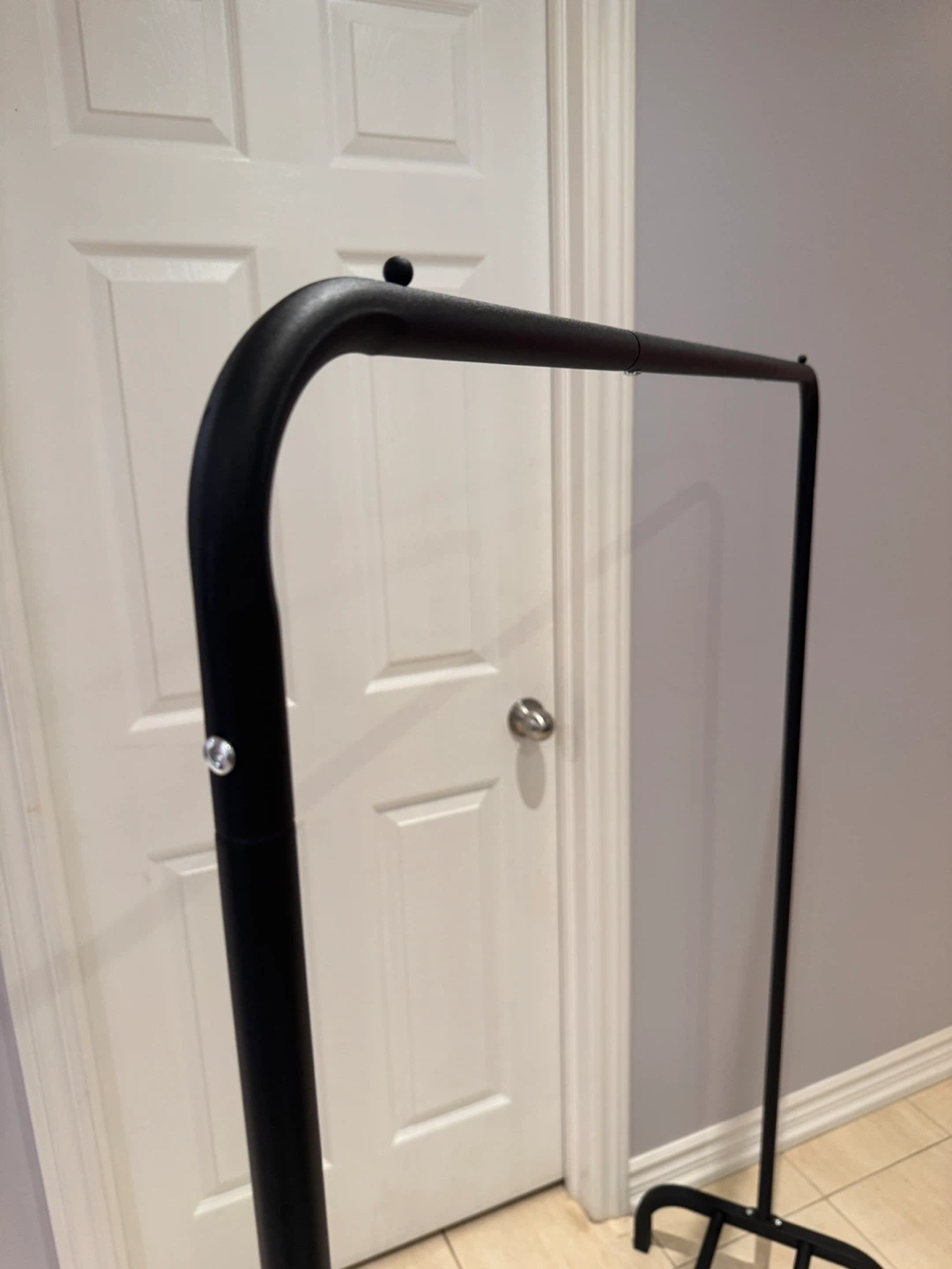 Black Metal Clothes Rack - photo 2