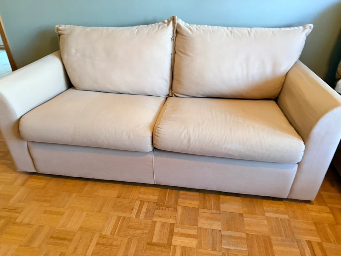Beige Loveseat Sofa