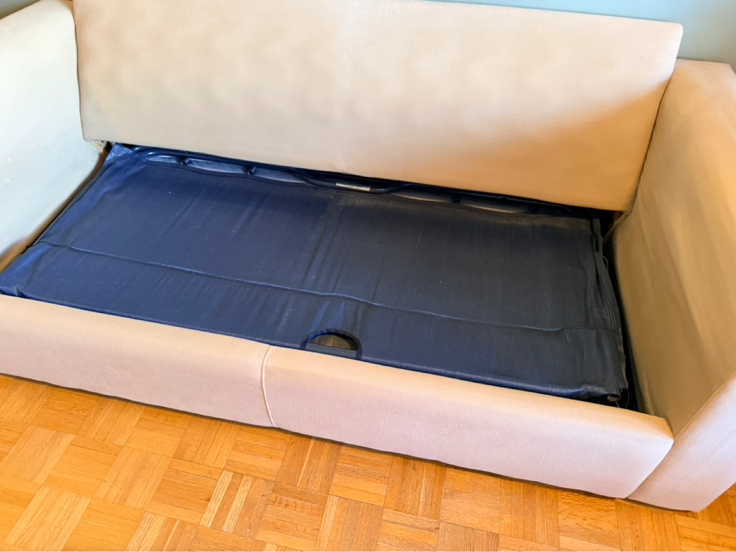 Beige Loveseat Sofa - photo 5