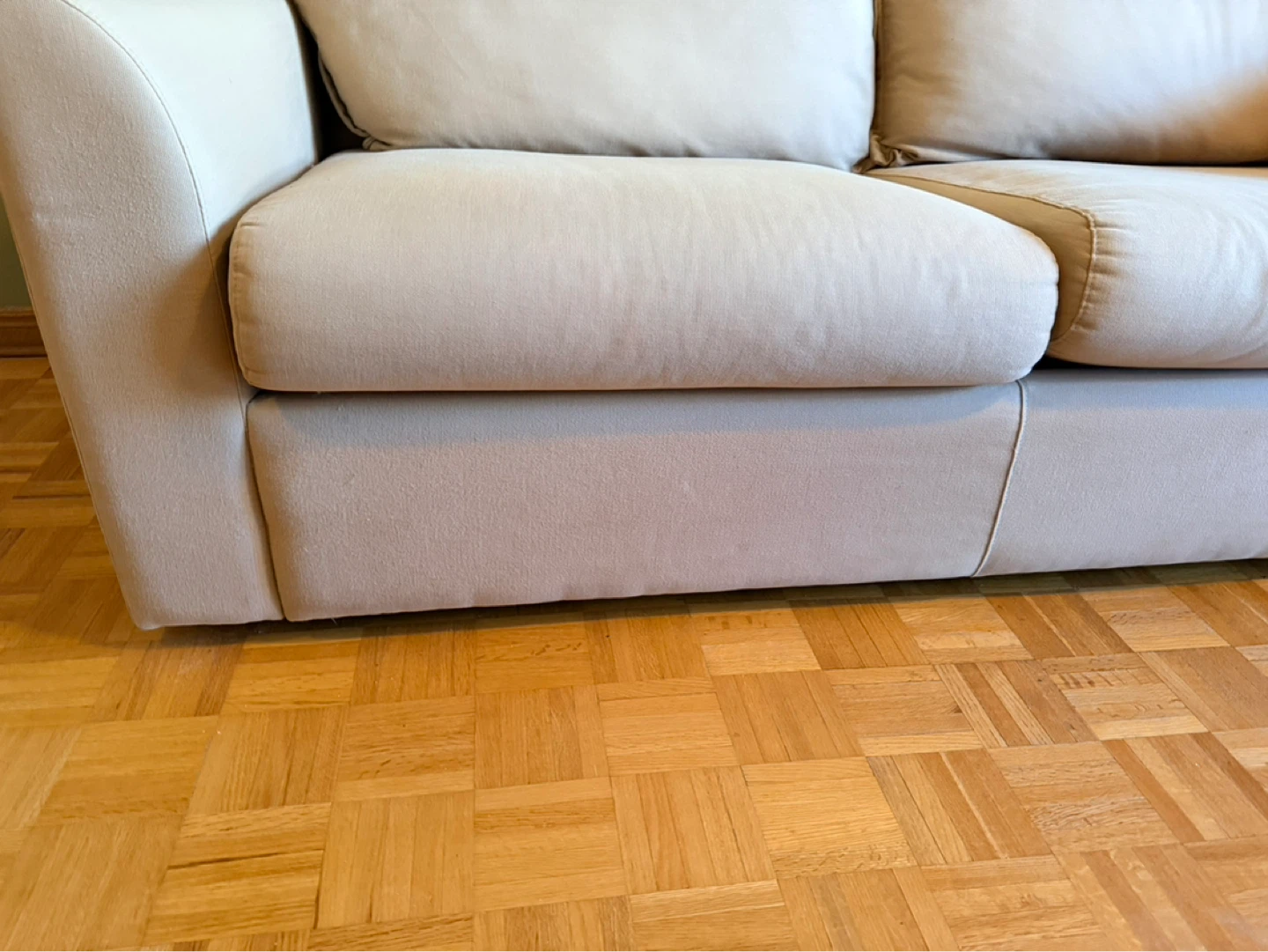 Beige Loveseat Sofa - photo 4