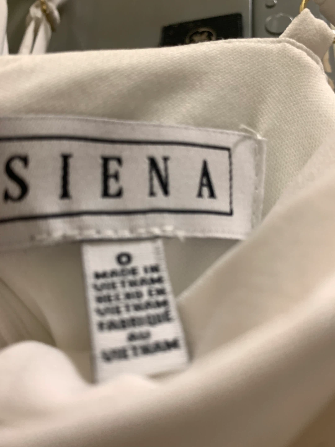 Siena White Ruched Dress Size 0 - photo 3