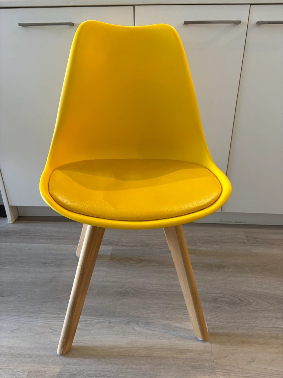 Yellow dining chair