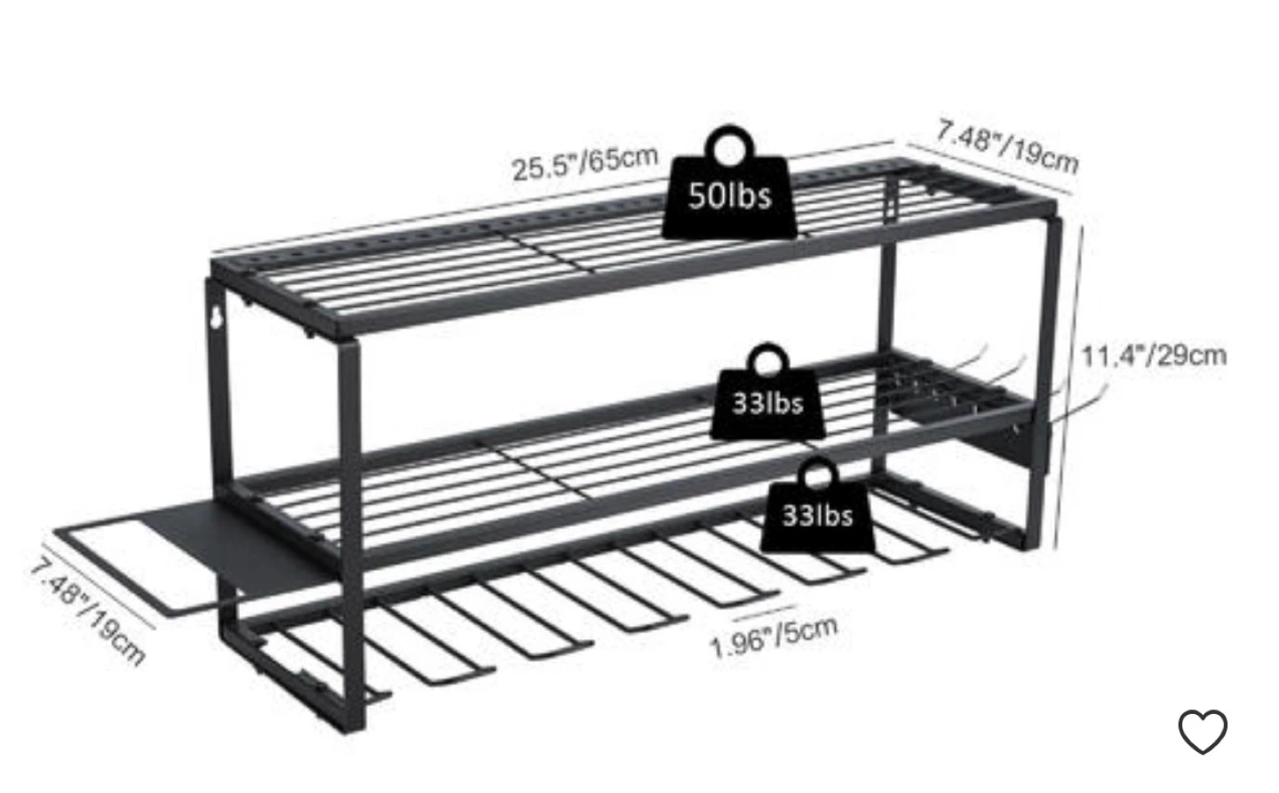 Wall Mount Power Tool Organizer Shelf Rack - photo 4