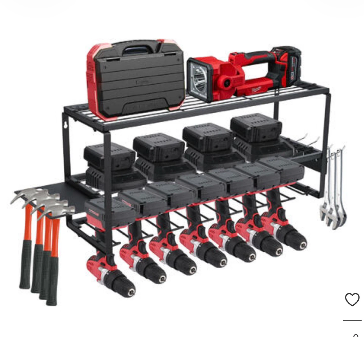 Wall Mount Power Tool Organizer Shelf Rack - photo 5