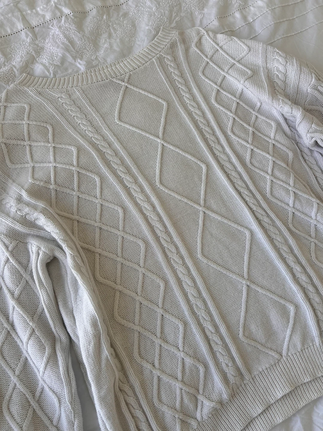 Edikted Cream Cable Knit Sweater - photo 2