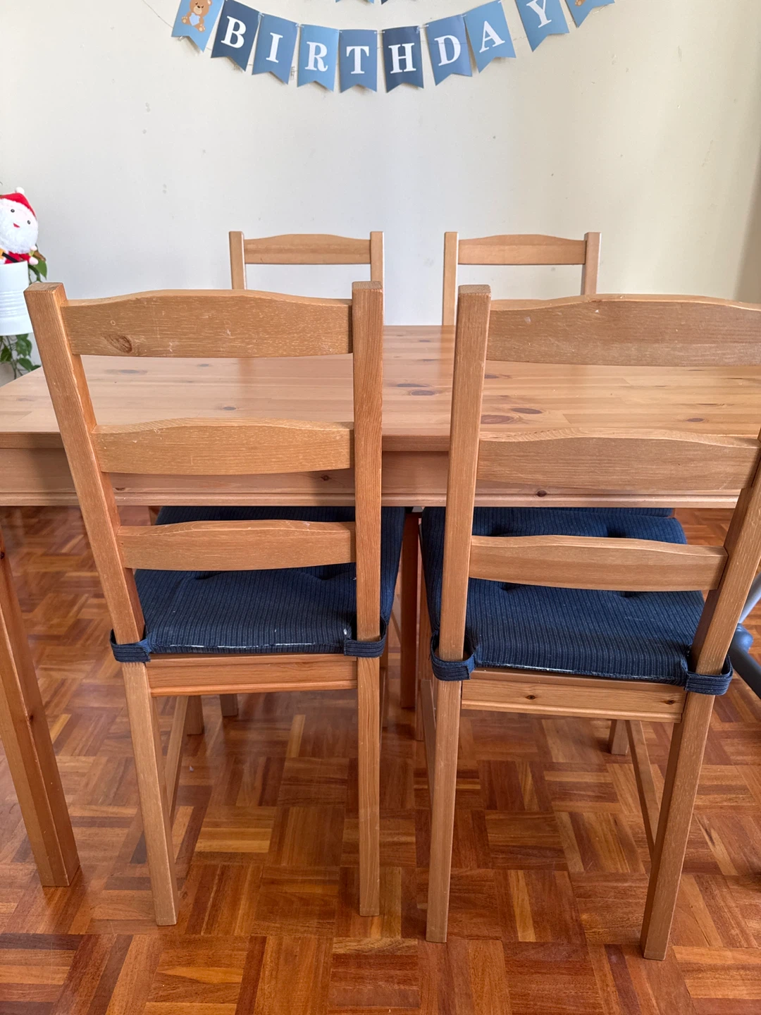 IKEA JOKKMOKK Table and 4 Chairs - Antique Stain