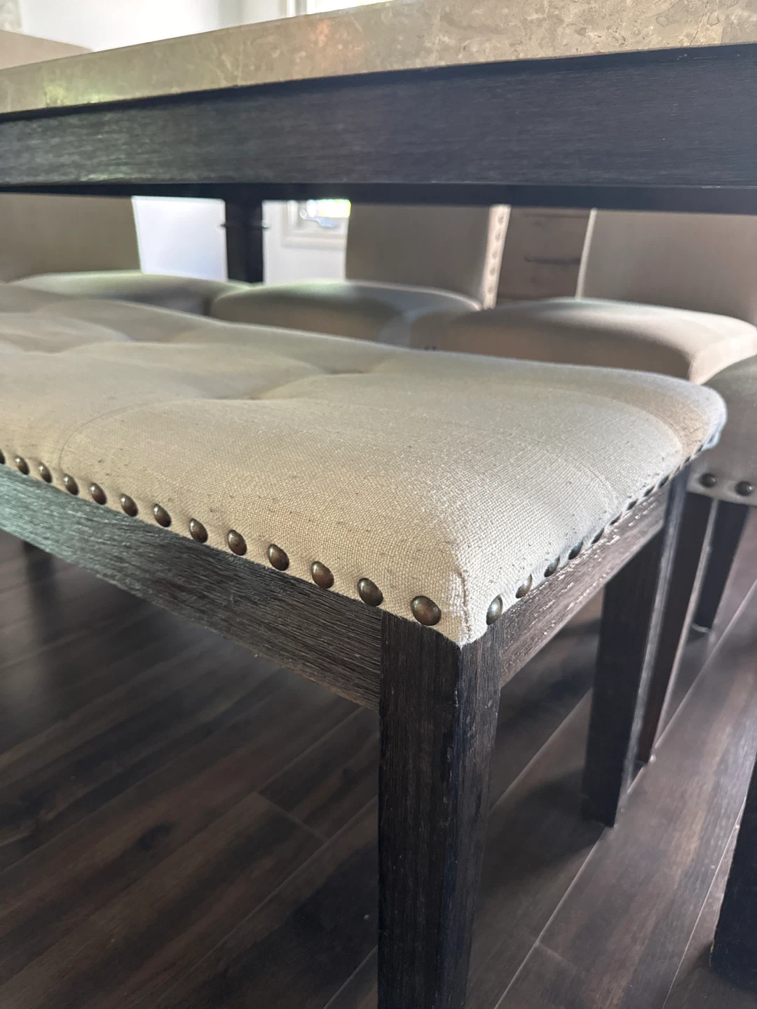 Real stone countertop  Dining Chairs and Bench - photo 2
