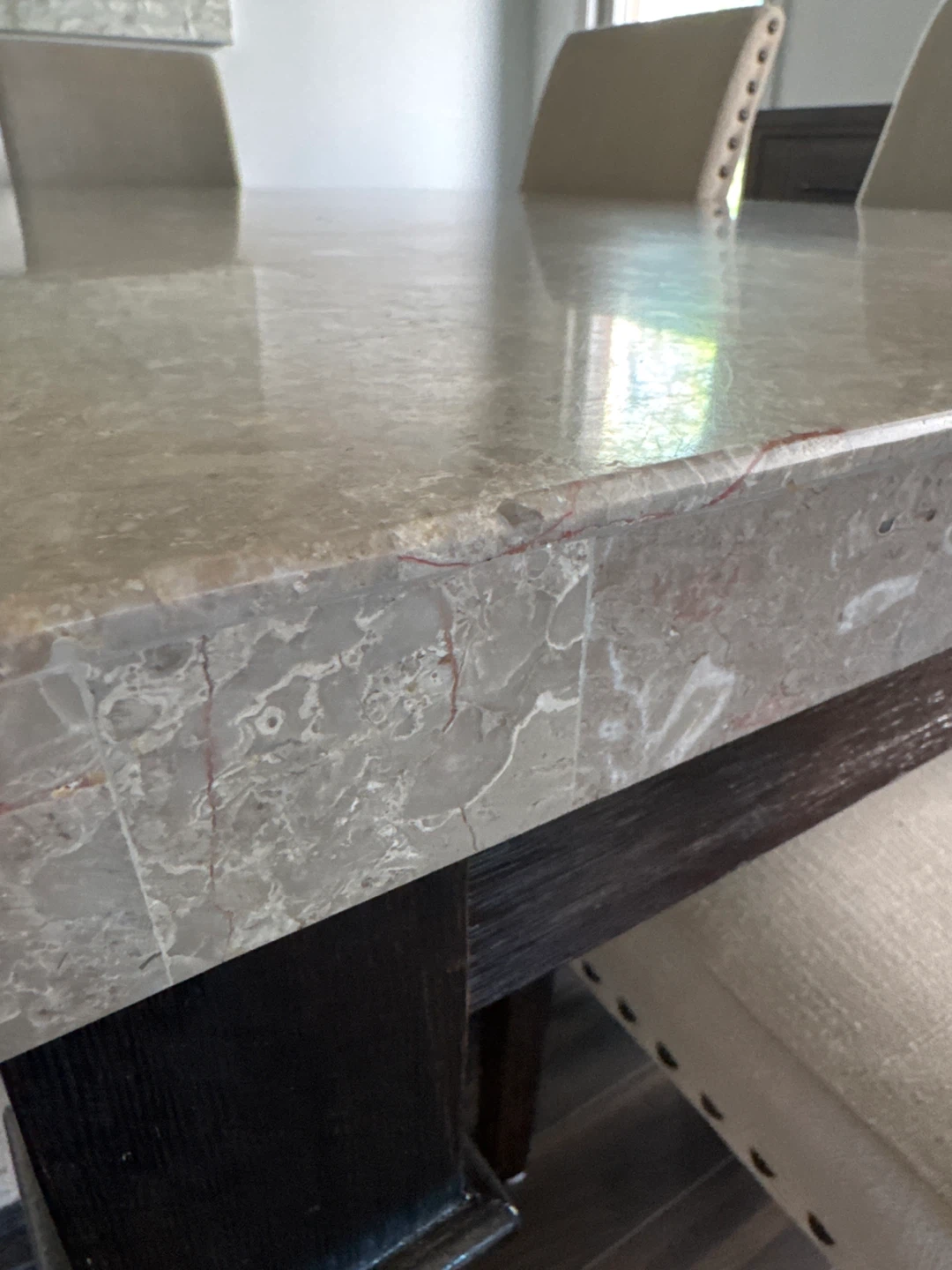 Real stone countertop  Dining Chairs and Bench - photo 4