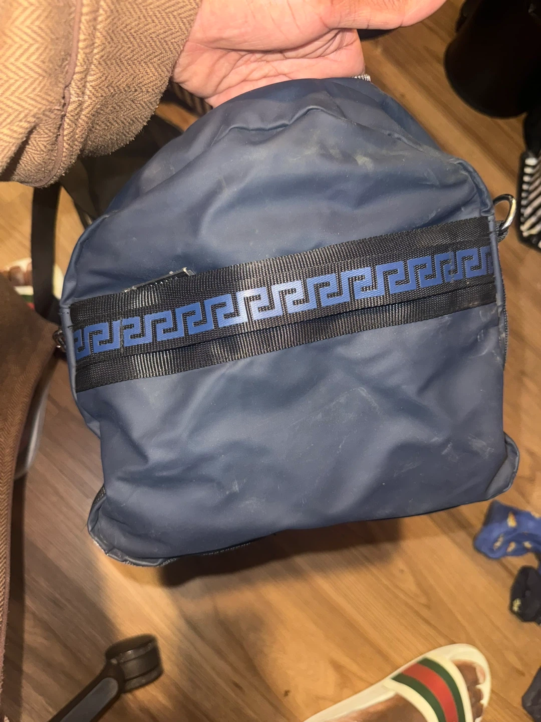 Versace Parfums Navy Blue Duffle Bag - photo 4