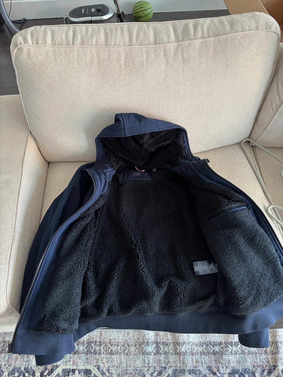 Tommy Hilfiger Men's Navy Sherpa Jacket - photo 2
