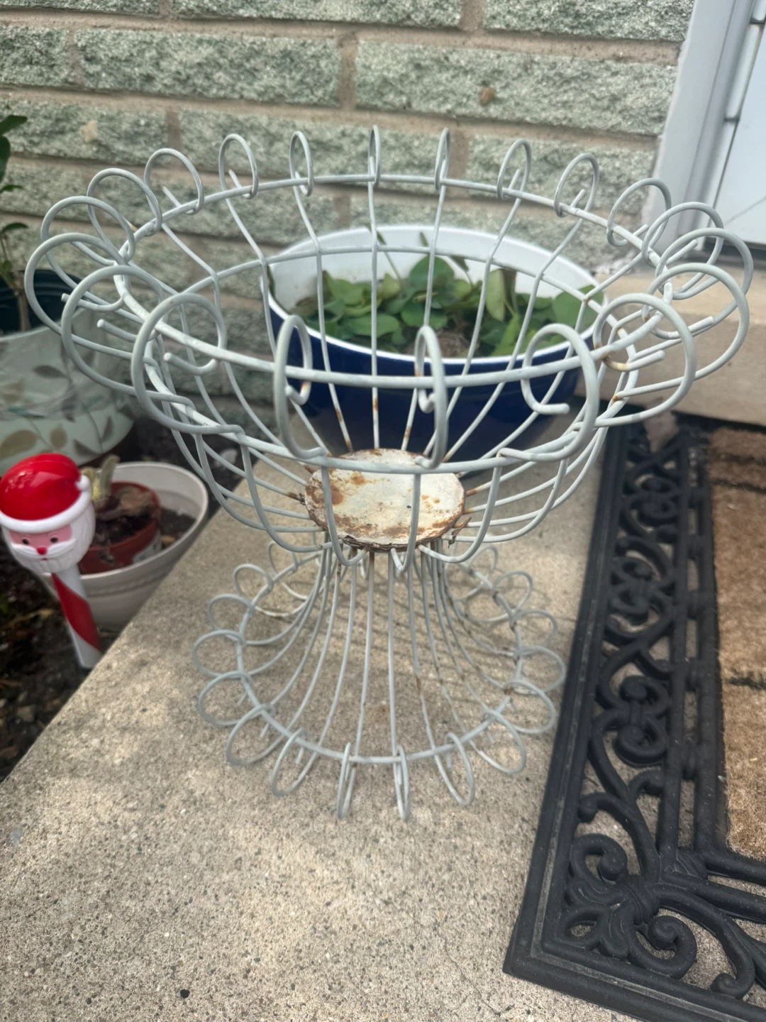 Vintage Basket Plant stand
