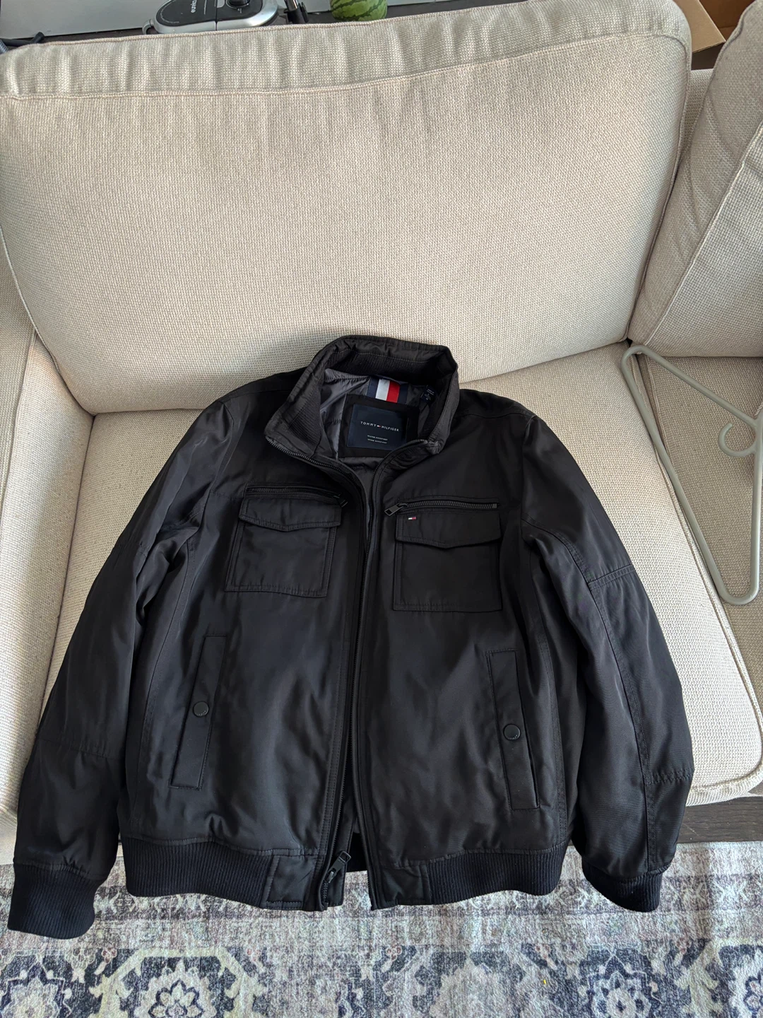 Tommy Hilfiger Black Bomber Jacket