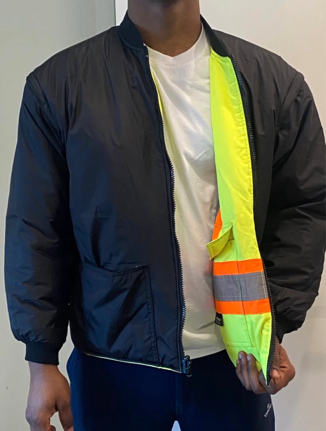 Pioneer Hi-Vis Reversible Bomber Jacket - photo 2