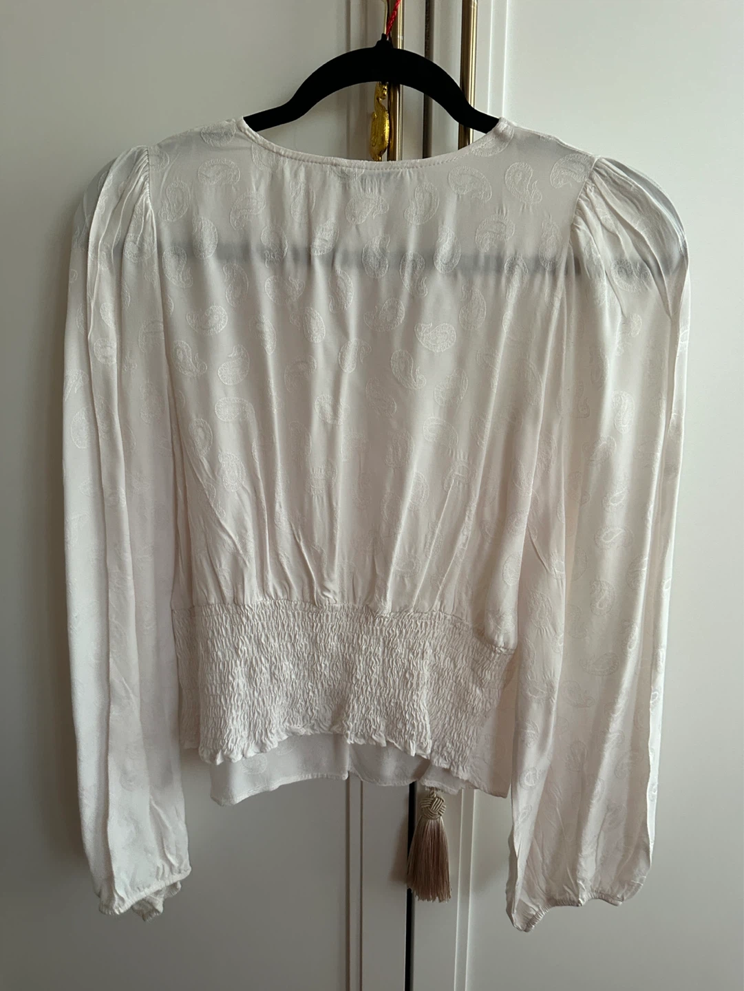adL White Paisley Print Blouse - Size S - photo 2