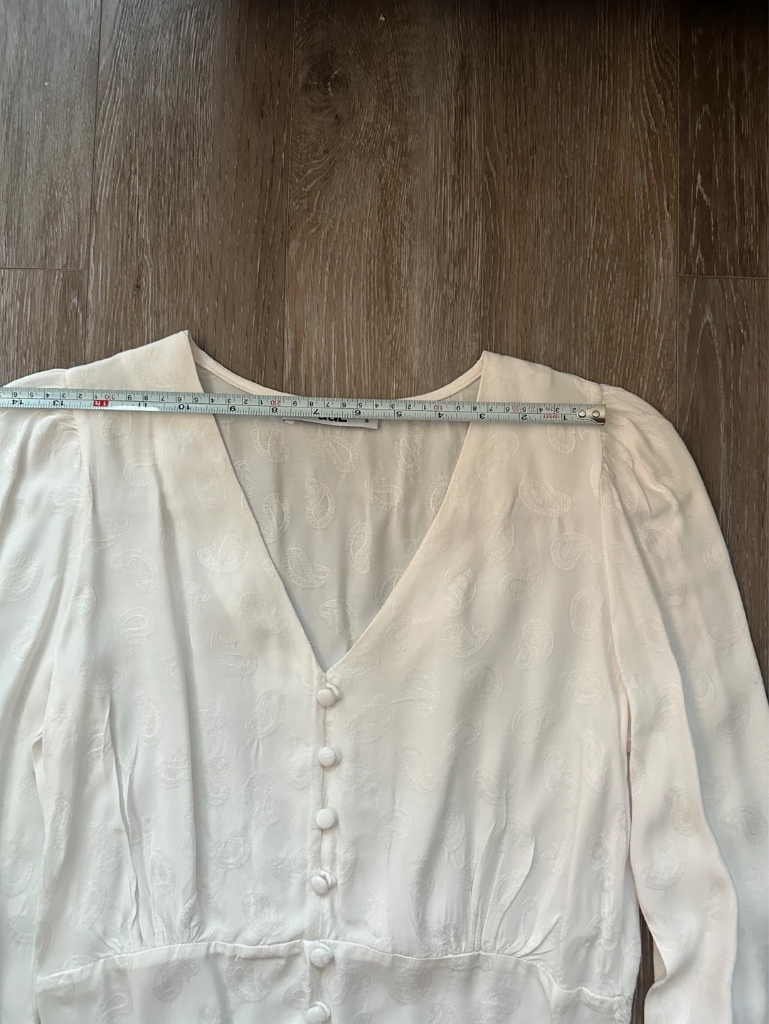 adL White Paisley Print Blouse - Size S - photo 3
