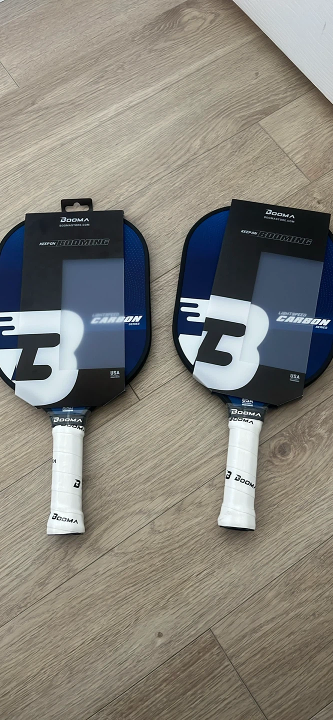 BOOMA Lightspeed Carbon Pickleball Paddle - Blue