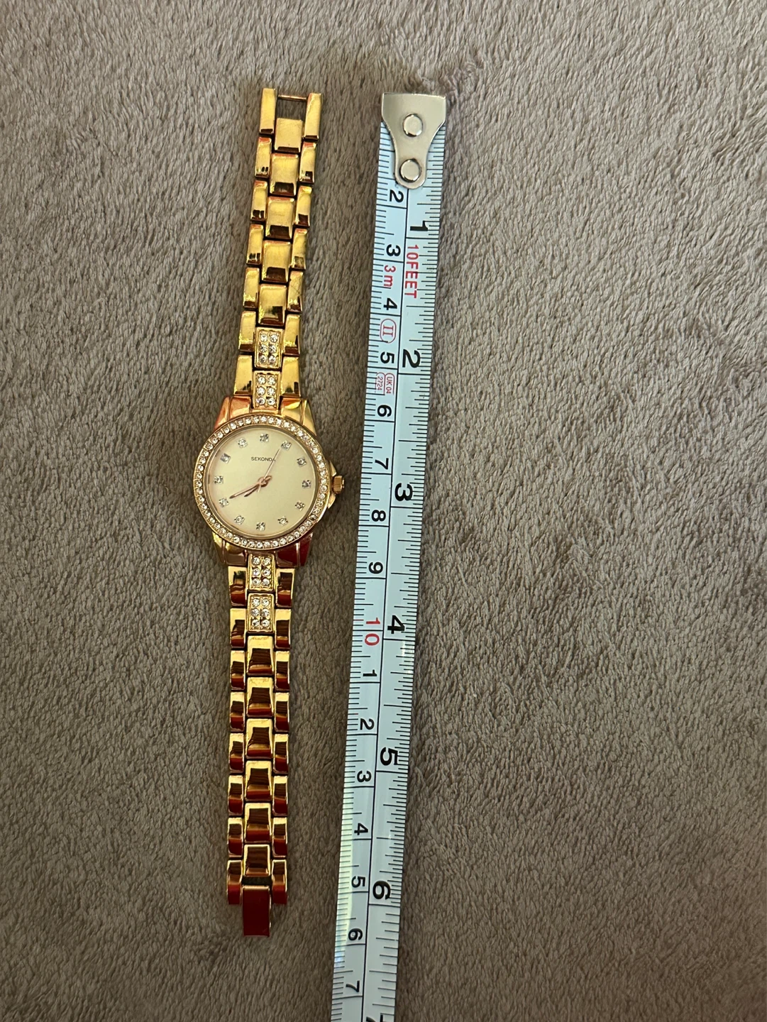 Sekonda Ladies Gold Tone Watch with Crystal Accents - photo 4