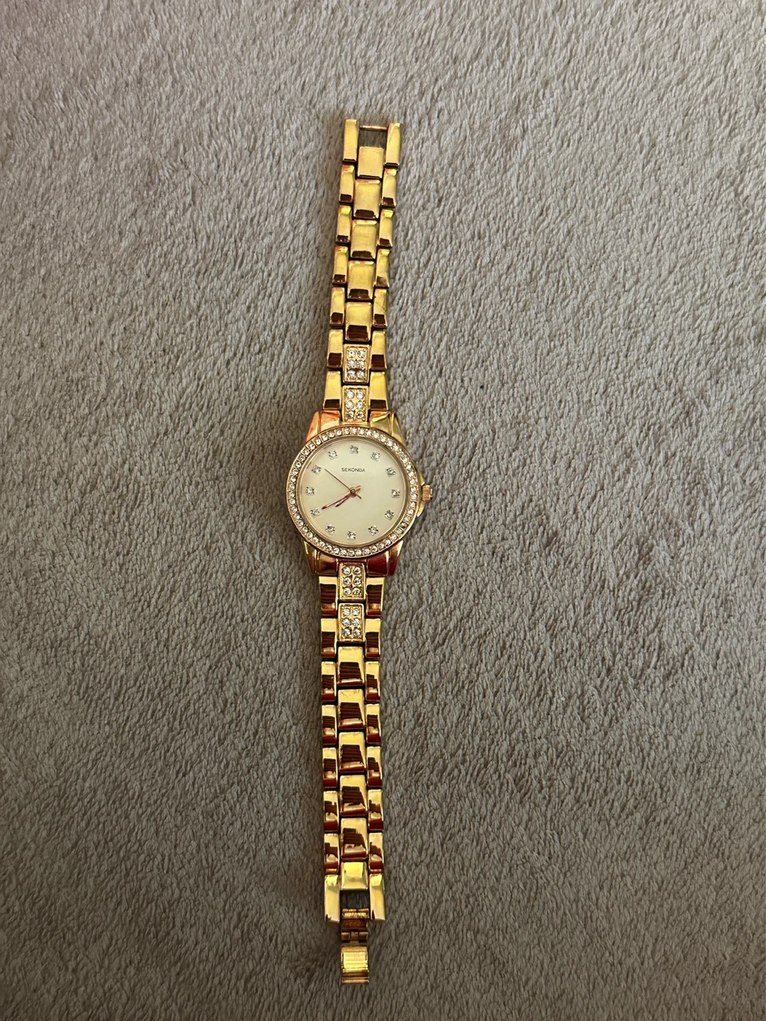 Sekonda Ladies Gold Tone Watch with Crystal Accents - photo 3