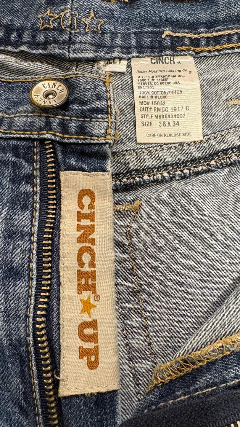 Cinch Jeans Size 36x34 Blue Denim