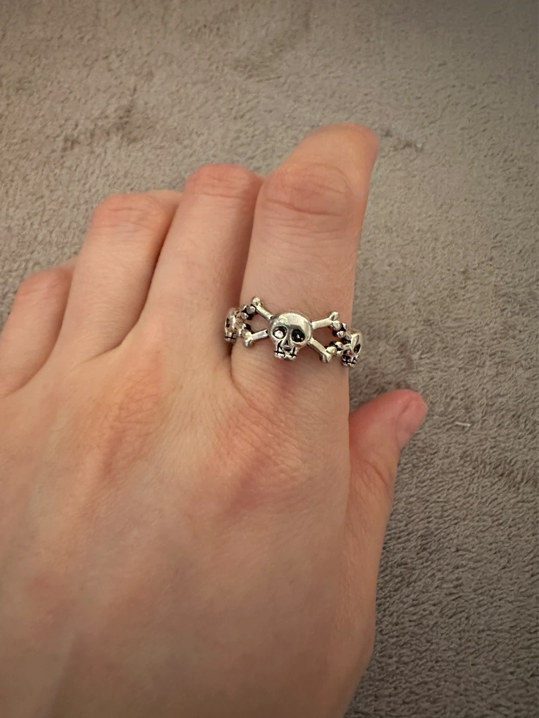 925 Skull and Crossbones Ring