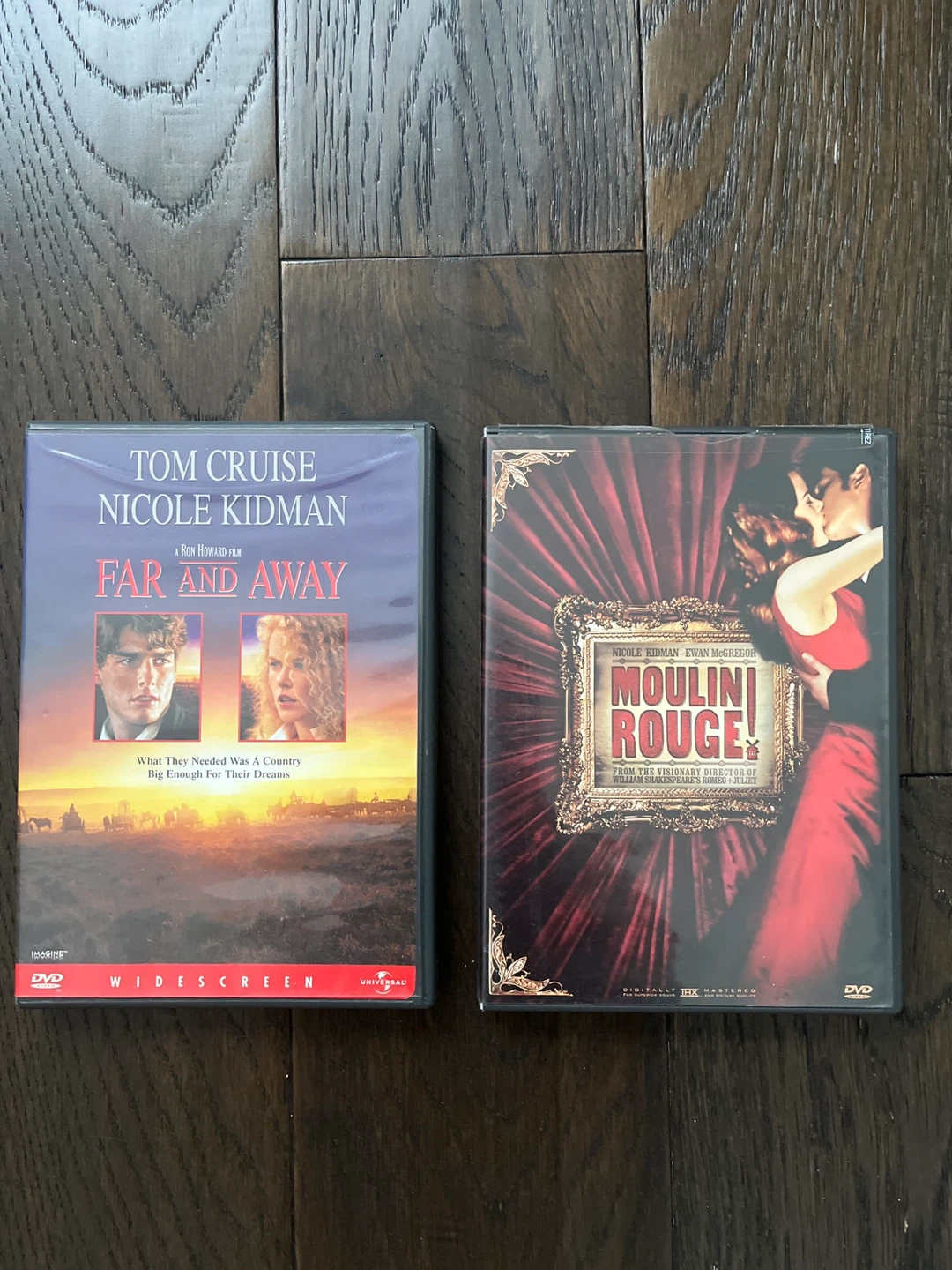Far and Away & Moulin Rouge DVDs