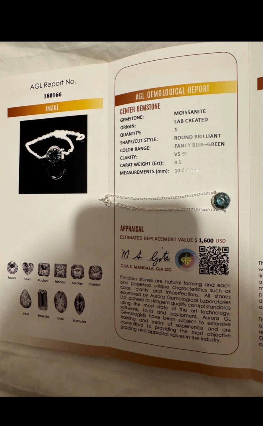 AGL Moissanite Gemological Report - photo 5
