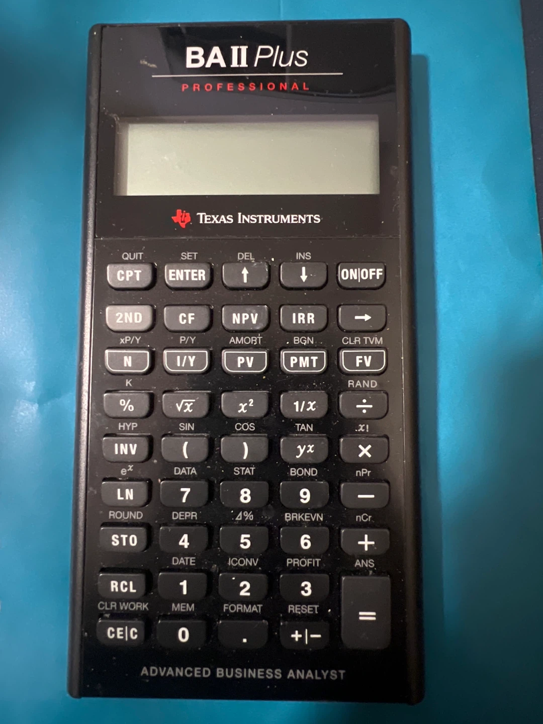Texas Instruments BA II Plus Professional Calculator