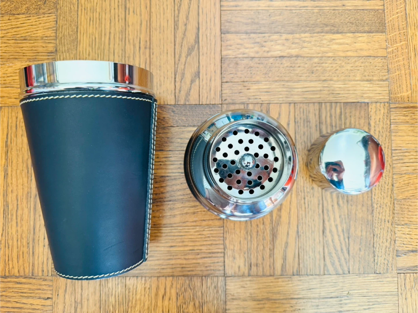 Black Leather Cocktail Shaker - new - photo 2