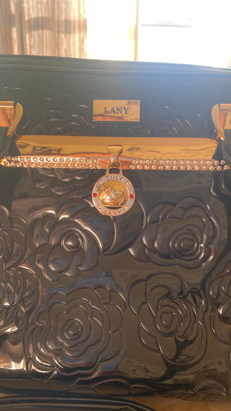 Black Purse, Faux Diamond Detail - photo 2