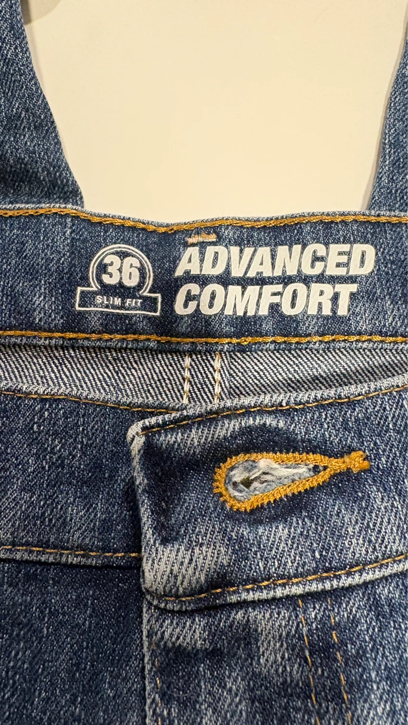 Wrangler Mens Slim Fit Advanced Comfort Jeans 36x36 - photo 3