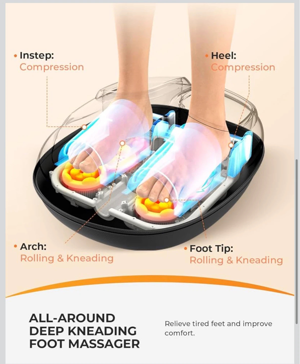 Foot Massager with Heat and Compression M22 - photo 3