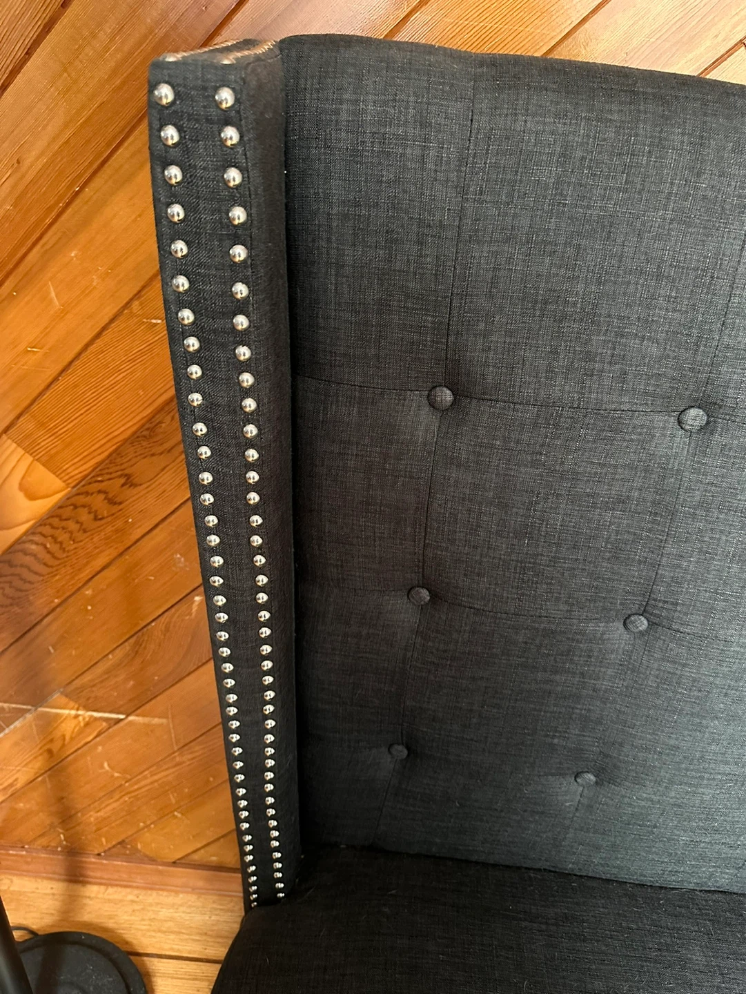 Dark blue Upholstered Loveseat - photo 2