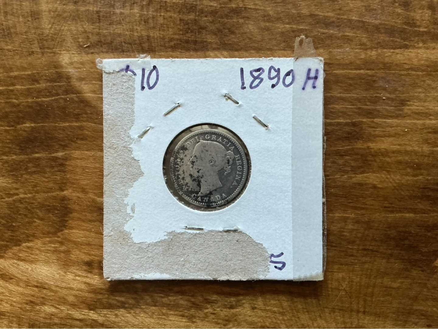 1890 Canadian 10 Cents Silver Coin ! - photo 2