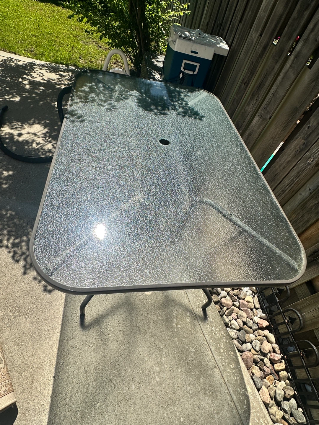Outdoor Glass Top Patio Table - photo 3