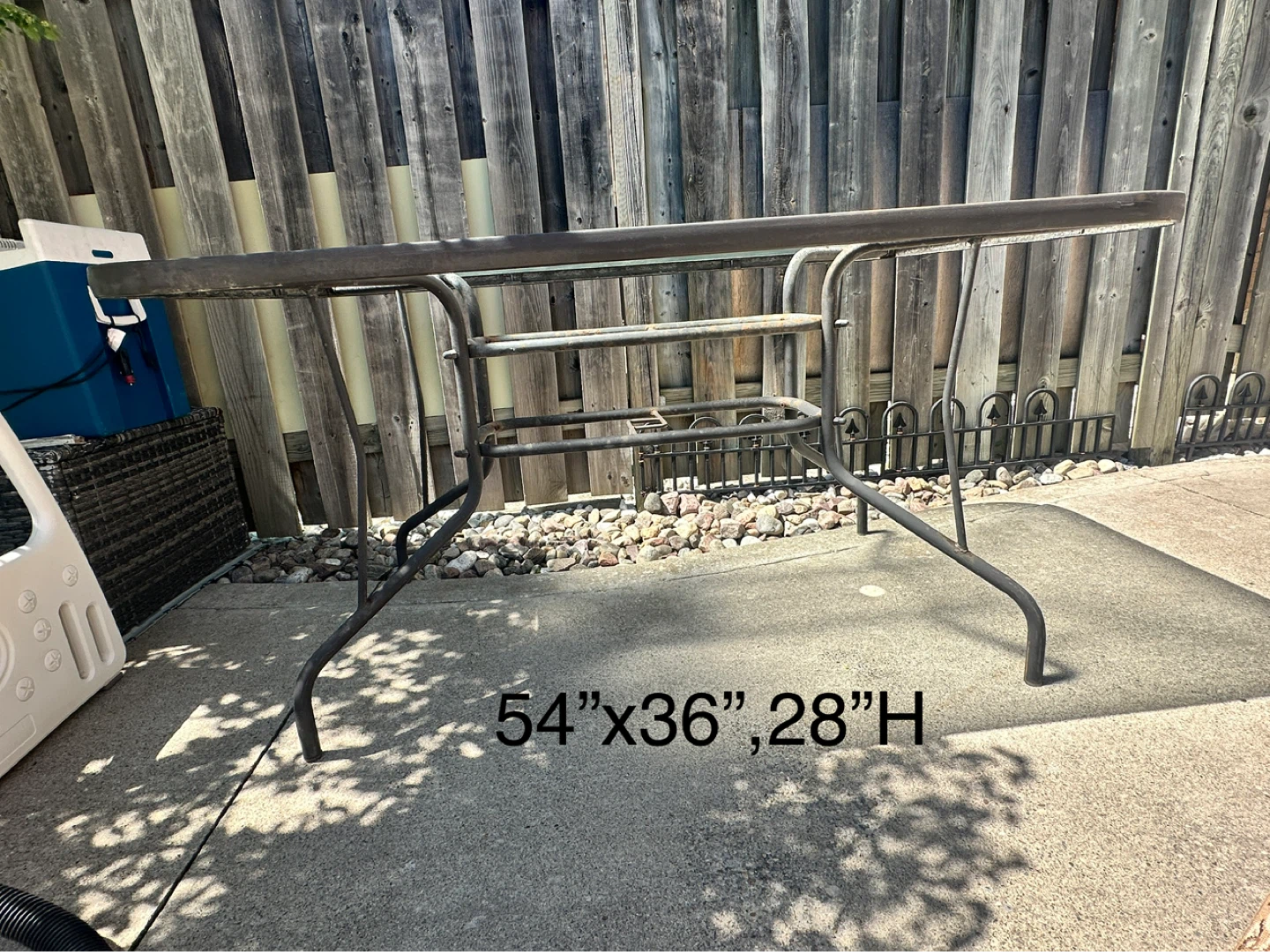 Outdoor Glass Top Patio Table - photo 2