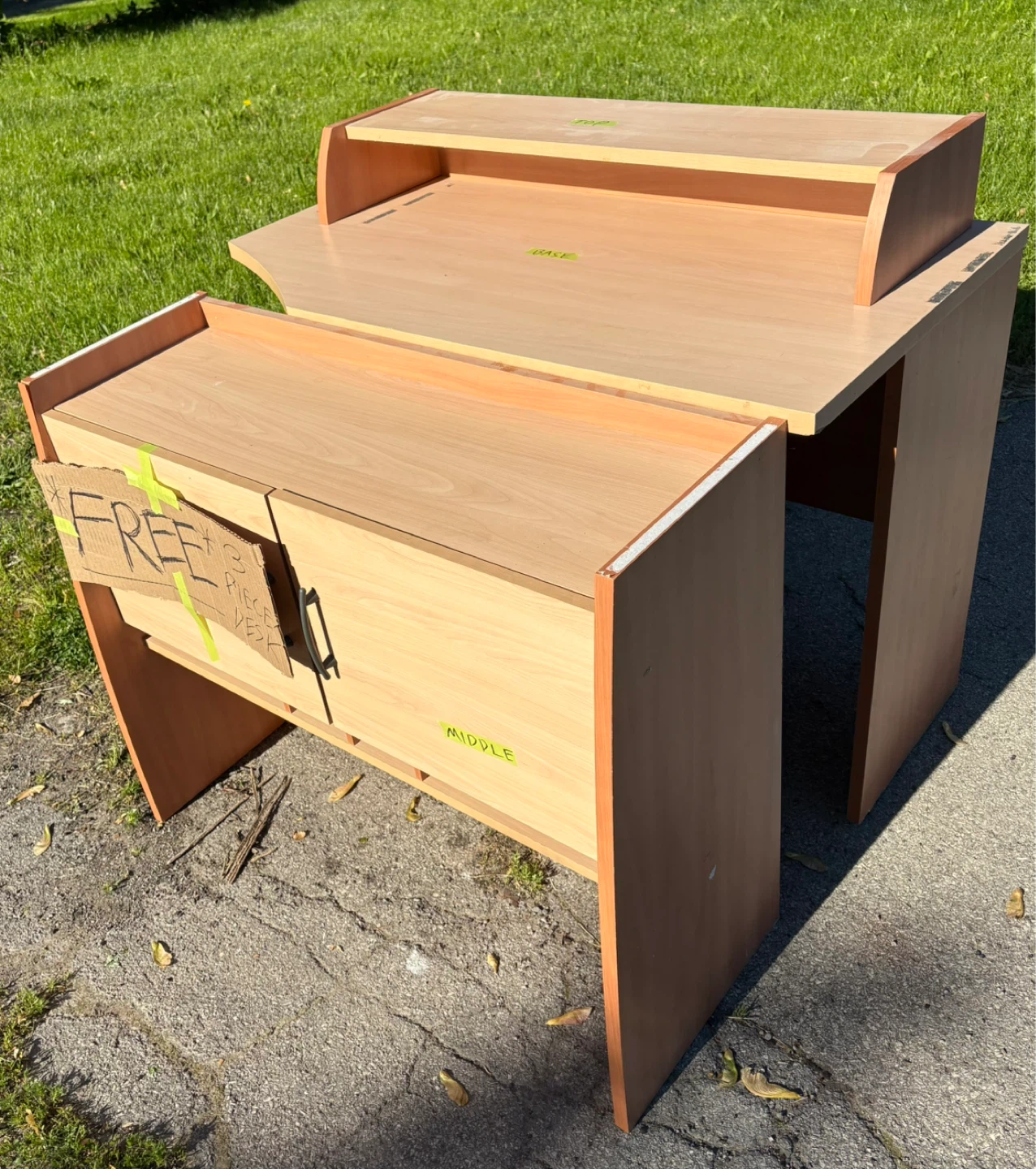 3 piece desk