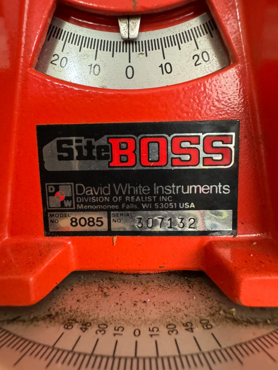 David White Instruments SiteBOSS Level Model 8085