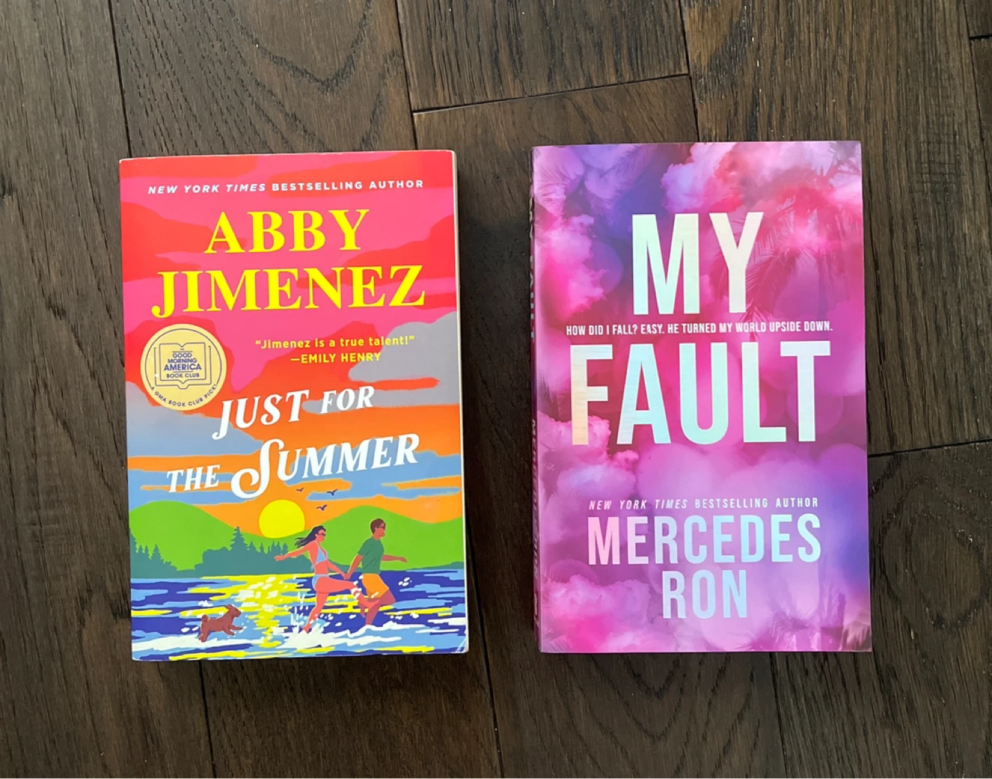Abby Jimenez Just for the Summer & Mercedes Ron My Fault Books