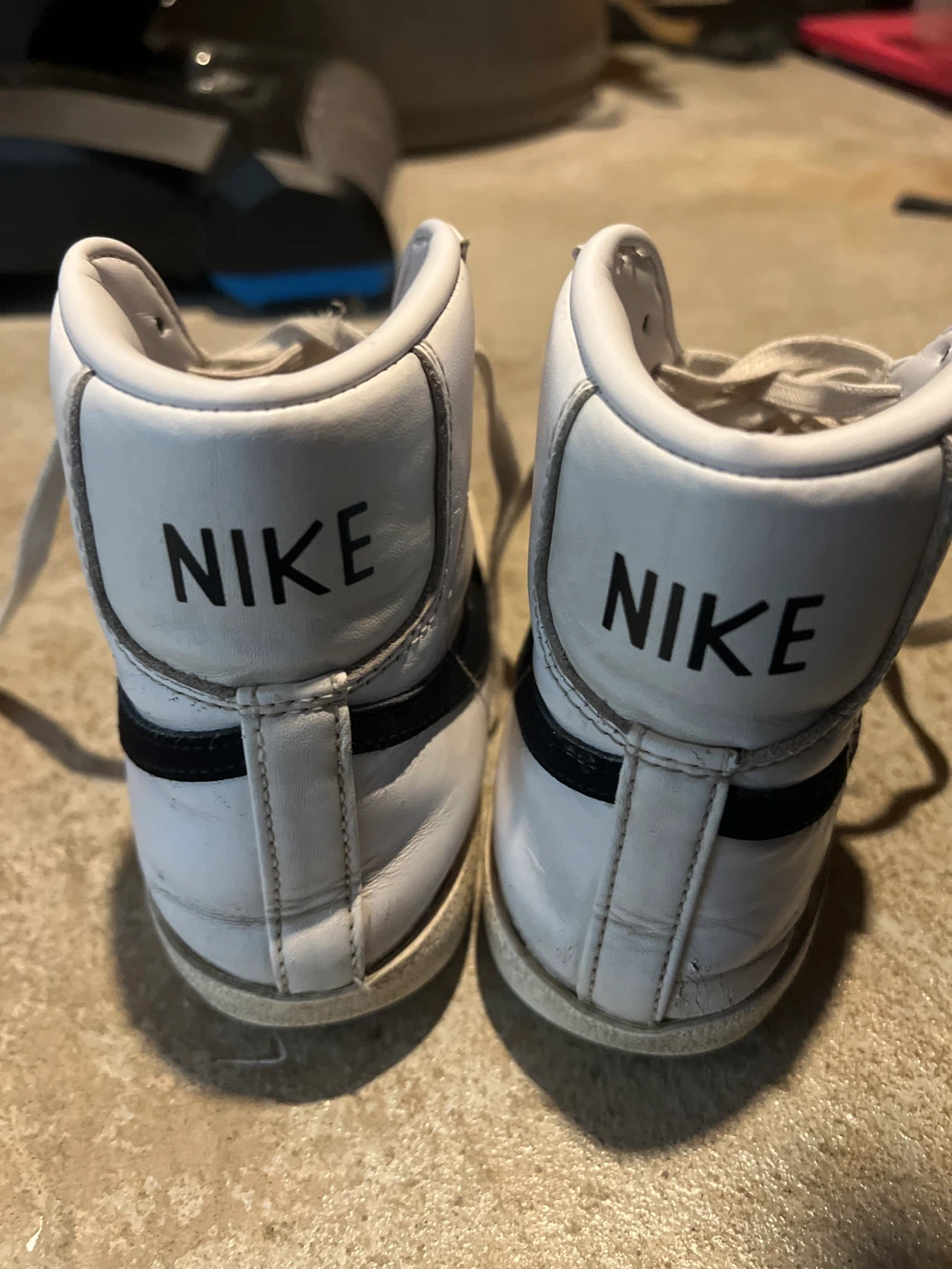 Nike Blazer Mid '77 Vintage White Black High Top Sneakers - photo 3