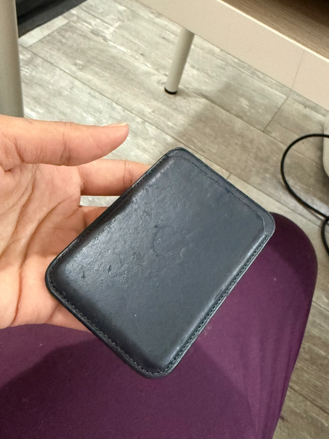 Black Leather Card Holder - photo 2